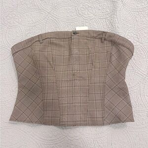 Zara plaid top - new with tags